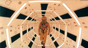 Astronaut Bowman on his way to lobotomize HAL 9000 in 2001: A Space Odyssey (1968)