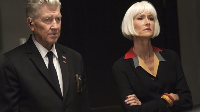 David Lynch as Gordon Cole, with Diane (Laura Dern) in David Lynch's Twin Peaks (2017)