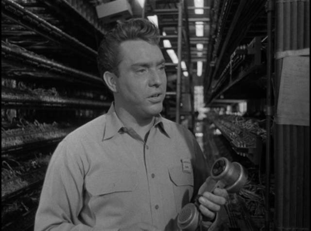 Mal Granger (Edmond O’Brien) knows all about phones in Joseph M. Newman's 711 Ocean Drive (1950)