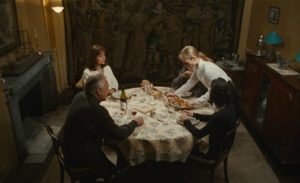Sophie (Sandrine Bonnaire) is a good cook but a clumsy server in Claude Chabrol’s La cérémonie (1995)
