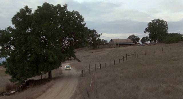 Donna Trenton (Dee Williams) drives out to the remote Camber farm in Lewis Teague's Cujo (1983)