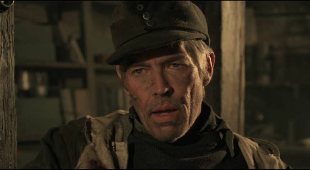 As defeat becomes inevitable Corporal Steiner (James Coburn) knows that survival is unlikely in Sam Peckinpah's Cross of Iron (1977)