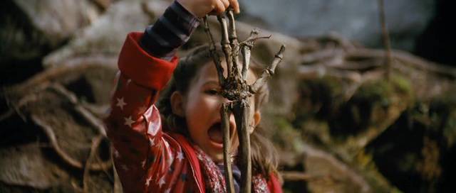 A child makes a grim discovery in the mountains in Michael Steiner's Sennentuntschi (2010)