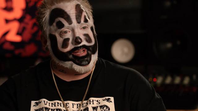 Violent J (Joseph Bruce) is perplexed that the government would designate him and his fans as a criminal gang in Tom Putnam & Brenna Sanchez’s The United States of Insanity (2021)