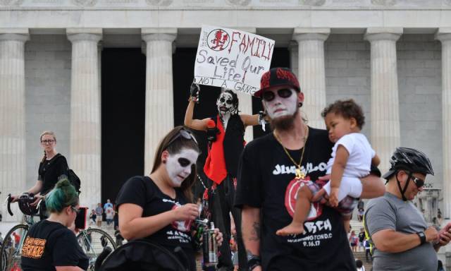Juggalos demonstrate for their civil rights in Tom Putnam & Brenna Sanchez’s The United States of Insanity (2021)