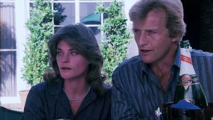 John Tanner (Rutger Hauer) and his wife Ali (Meg Foster) play host for friends they no longer trust in Sam Peckinpah's The Osterman Weekend (1983)