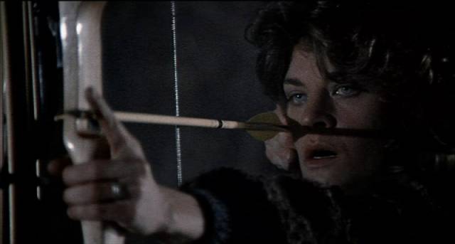 Ali Tanner (Meg Foster) fights for her child in Sam Peckinpah's The Osterman Weekend (1983)