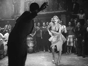 Violeta (Ninón Sevilla) and a Black musician generate an erotic charge on the dance floor in Emilio Fernández’s Victimas del pecado (Victims of Sin, 1951)