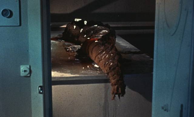 The tail thaws out in Reptilicus (1961)