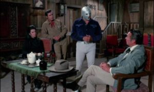 Santo heads west to deal with trouble in a small town in Rene Cardona's Santo vs the Riders of Terror (1970)