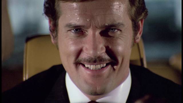 Something sinister takes over the life of Pelham (Roger Moore) in Basil Dearden's The Man Who Haunted Himself (1970)