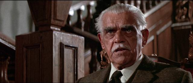 Nahum Witley (Boris Karloff) doesn't welcome visitors in Daniel Haller's Die, Monster, Die! (1967)