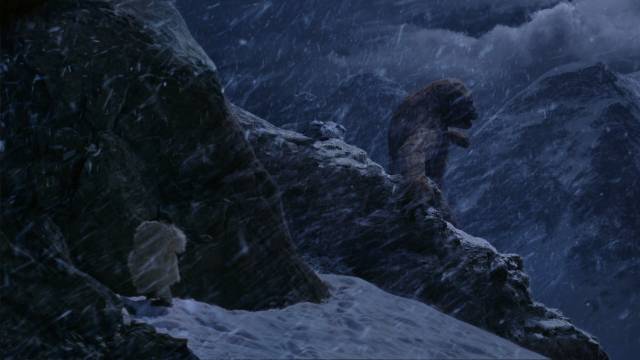 The Yeti discovered in its natural habitat in David Allen's The Primevals (2023)