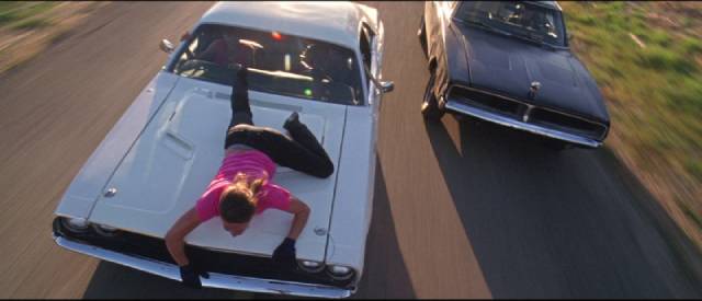 A fun stunt turns deadly for Zoë Bell in Quentin Tarantino's Death Proof (2007)