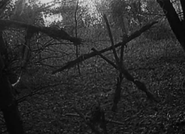 Signs in the woods become increasingly ominous in Daniel Myrick and Eduardo Sánchez’s The Blair Witch Project (1999)