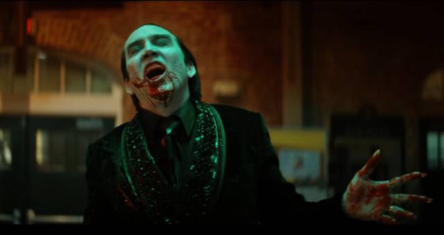 Dracula is a bad boss in Renfield (2023)