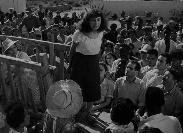 The people of Las Piedras express their anger at the American oil company in Henri-Georges Clouzot’s The Wages of Fear (1953)