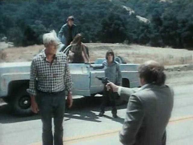 A family encounters an unfriendly traveller in John Llewellyn Moxey's Where Have All the People Gone (1974)